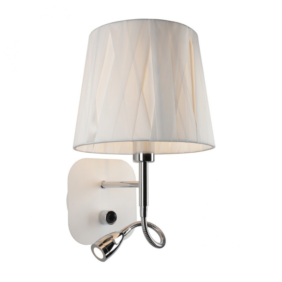 OML-62501-02 OMNILUX Correto белое бра с LED подсветкой и выключателем