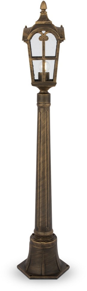 O413FL-01GB1 MAYTONI уличный светильник столб Albion, черный, золото, 115см