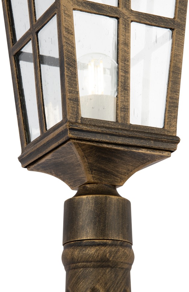 O413FL-01GB1 MAYTONI уличный светильник столб Albion, черный, золото, 115см