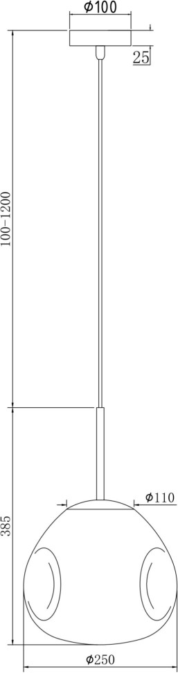 P014PL-01G MAYTONI подвесной светильник Mabell, золото