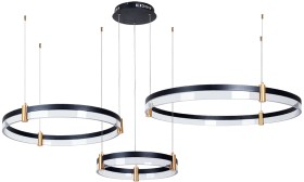 A2185SP-3BK ARTE LAMP подвесная люстра 3 кольца Mercury с пультом 226W, 80-60-40см диаметр