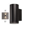 7142/24WL ODEON LIGHT NATURE черная светодиодная архитектурная подсветка LONG, металл, IP65, 24W, угол рассеивания 60°, 3000K, 85-265V