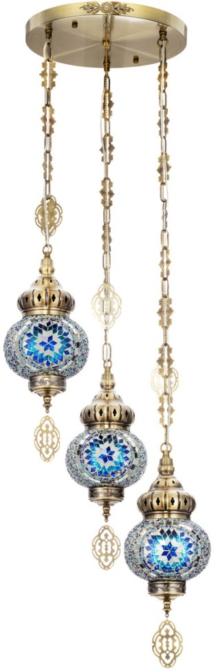 CL419136 CITILUX Каир разноцветный светильник подвесной в арабском стиле, E27*3*75W
