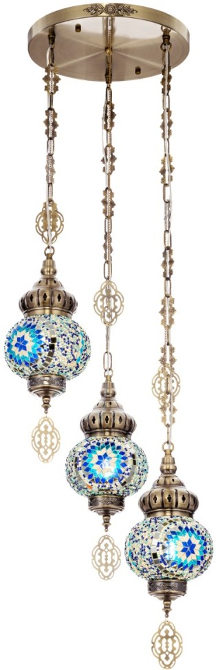 CL419136 CITILUX Каир разноцветный светильник подвесной в арабском стиле, E27*3*75W
