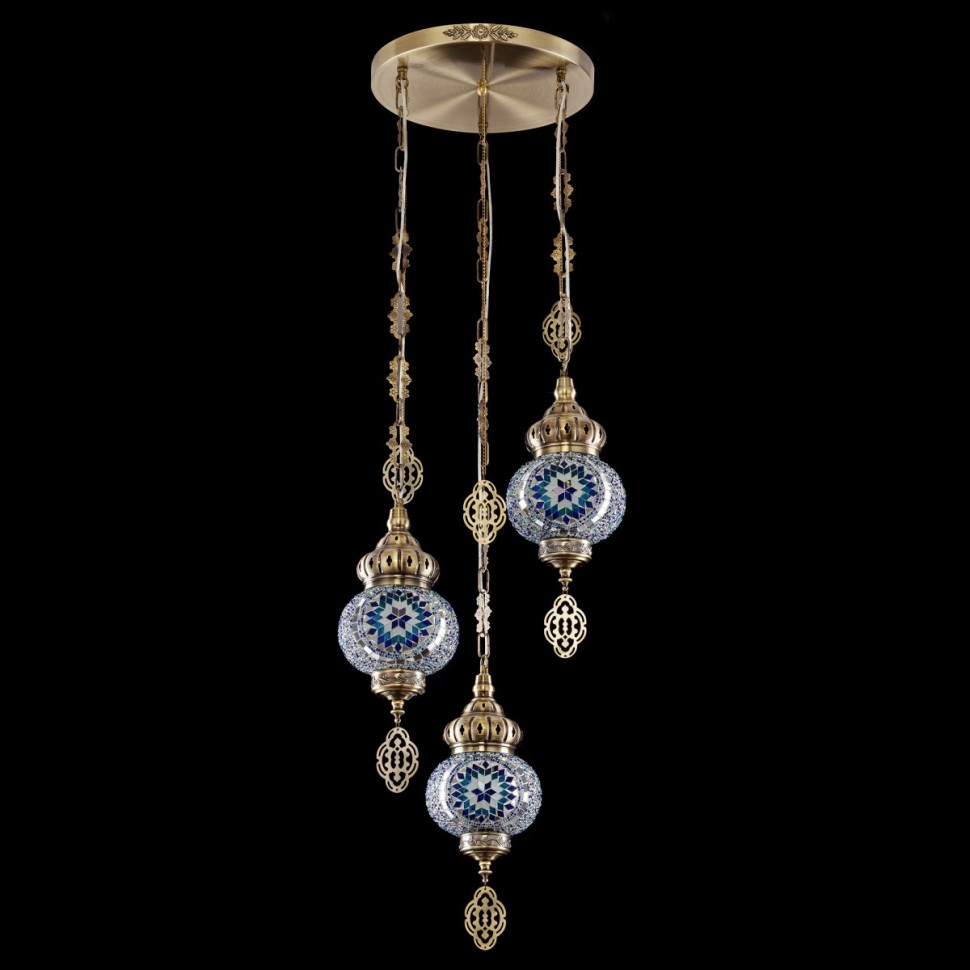 CL419136 CITILUX Каир разноцветный светильник подвесной в арабском стиле, E27*3*75W