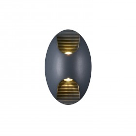 2685-2W FAVOURITE Bidirekt черная архитектурная подсветка IP54, 2x3W, 3000K, 420Lm