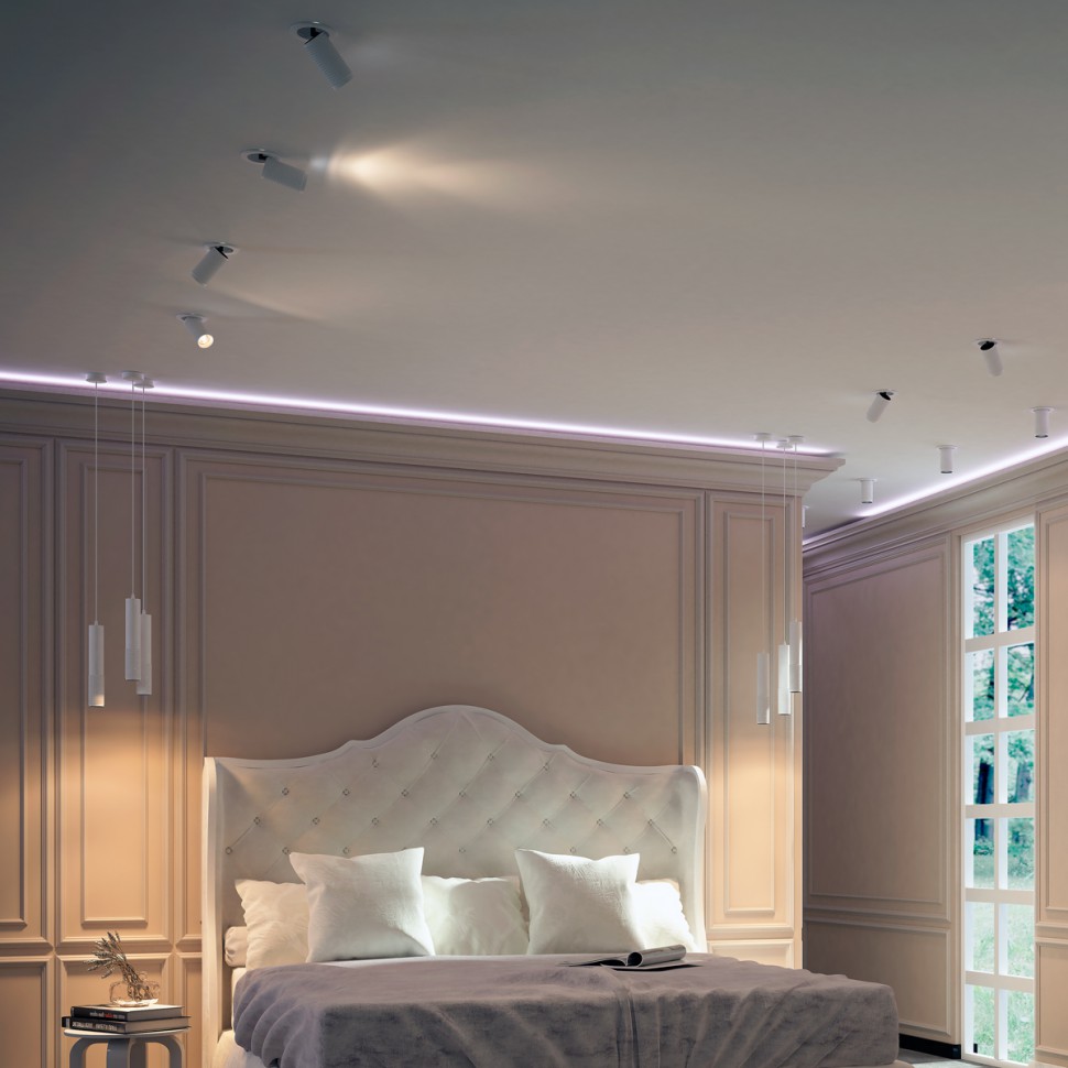 370746 NOVOTECH Белый встраиваемый светильник MAIS GU10, алюминий