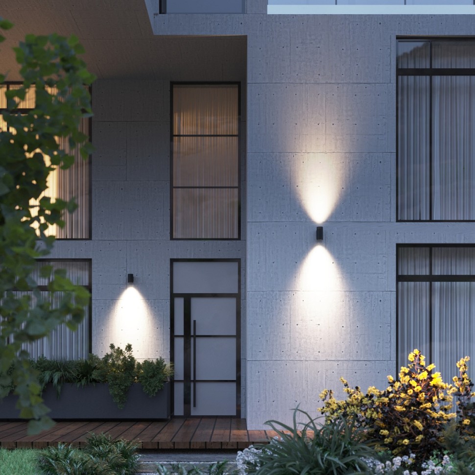 7142/12WL ODEON LIGHT NATURE черная светодиодная архитектурная подсветка LONG, металл, IP65, 12W, угол рассеивания 60°, 3000K, 626Lm