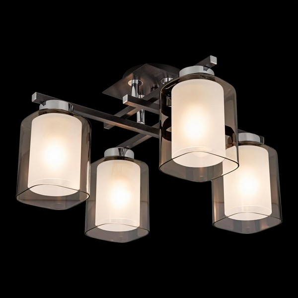 CL111141 Citilux Потолочная люстра Диез, черный, хром, E27*4*75W