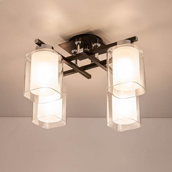 CL111141 Citilux Потолочная люстра Диез, черный, хром, E27*4*75W