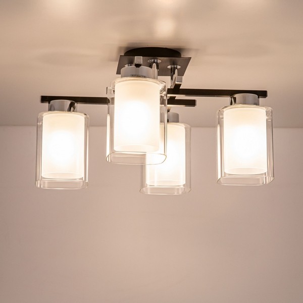 CL111141 Citilux Потолочная люстра Диез, черный, хром, E27*4*75W
