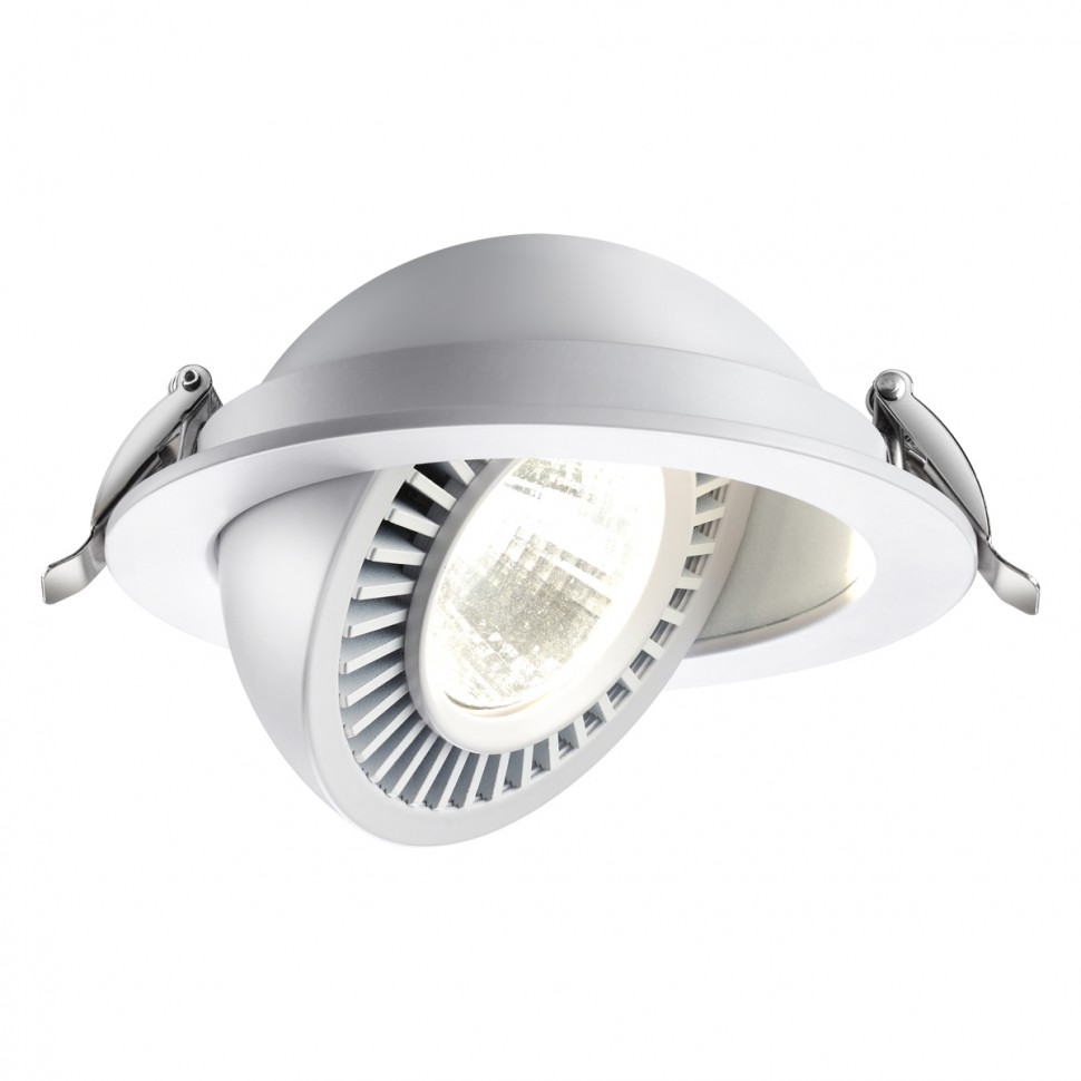 358817 NOVOTECH Белый встраиваемый LED светильник GESSO 18W, 4000K, 1600Lm