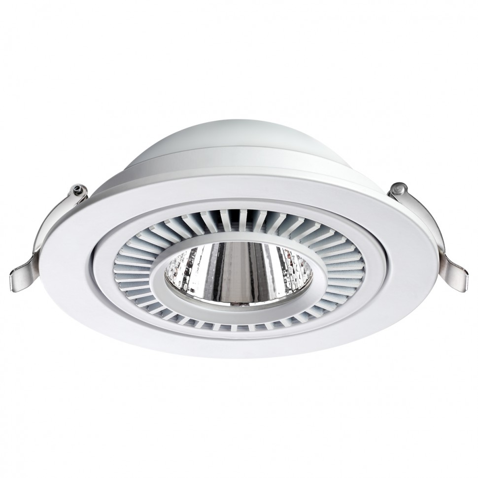 358817 NOVOTECH Белый встраиваемый LED светильник GESSO 18W, 4000K, 1600Lm