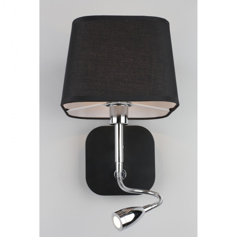 OML-62611-02 OMNILUX Monteluco черное бра с LED подсветкой для чтения 3W