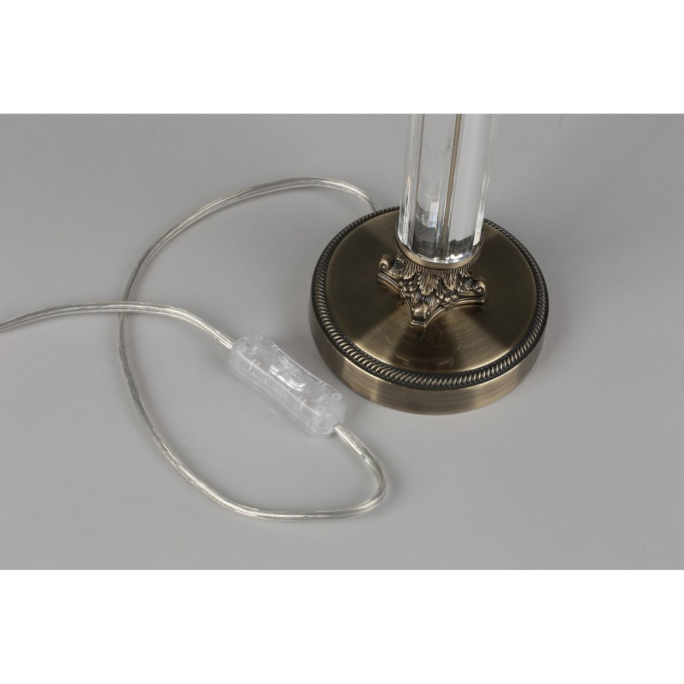 OML-64304-01 OMNILUX настольная лампа Rovigo, бронза, белый