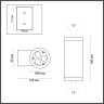 7071/15WL ODEON LIGHT NATURE черная светодиодная архитектурная подсветка LONG, металл, IP65, 16W, угол рассеивания 15°, 3000K