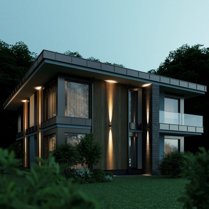 7071/15WL ODEON LIGHT NATURE черная светодиодная архитектурная подсветка LONG, металл, IP65, 16W, угол рассеивания 15°, 3000K