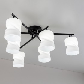 CL132165 Citilux Люстра потолочная Нильс, черный, хром, E27*6*60W