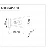 A8030AP-1BK ARTE LAMP Бра с выключателем Brussels, дерево, черное