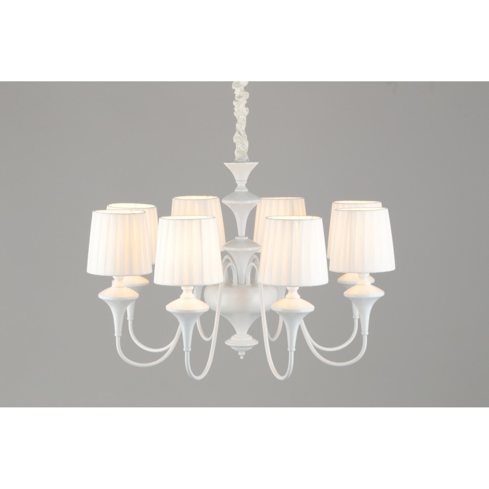 OML-72503-08 OMNILUX белая подвесная люстра Monsano, E14*8*40W