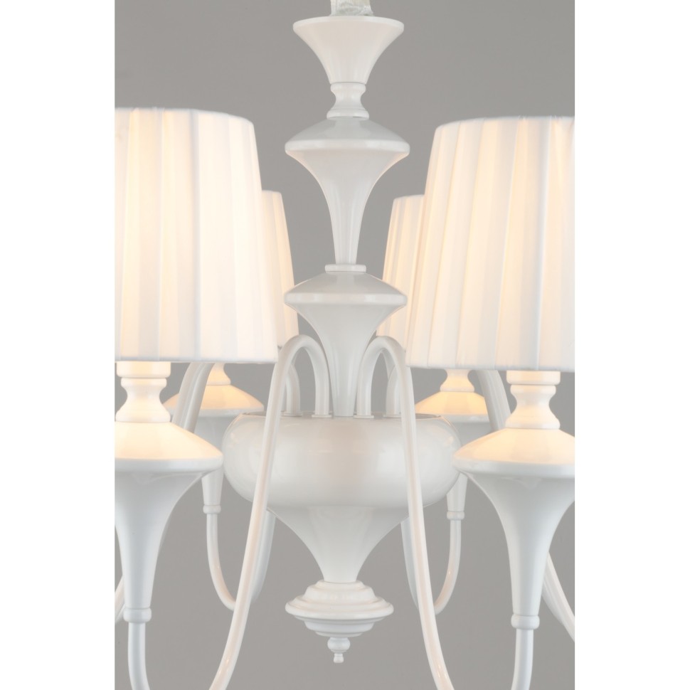 OML-72503-08 OMNILUX белая подвесная люстра Monsano, E14*8*40W