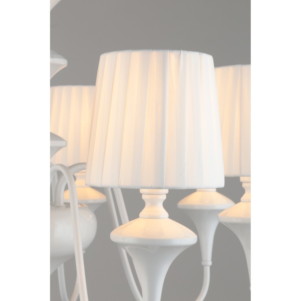 OML-72503-08 OMNILUX белая подвесная люстра Monsano, E14*8*40W