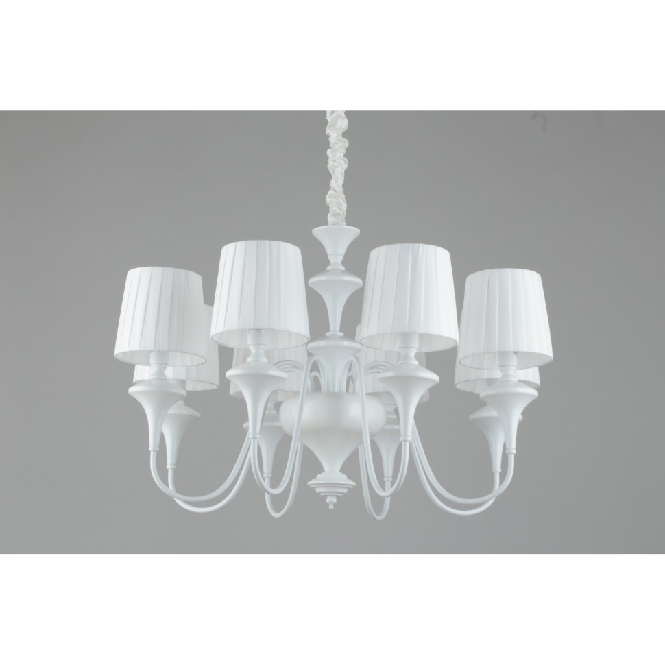 OML-72503-08 OMNILUX белая подвесная люстра Monsano, E14*8*40W