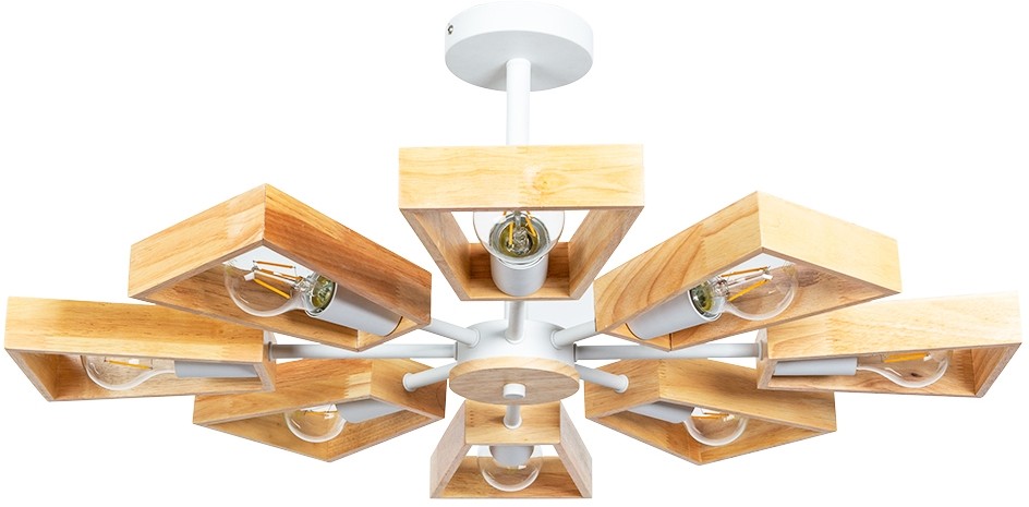 A8030PL-8WH ARTE LAMP потолочная люстра Brussels, дерево, белая