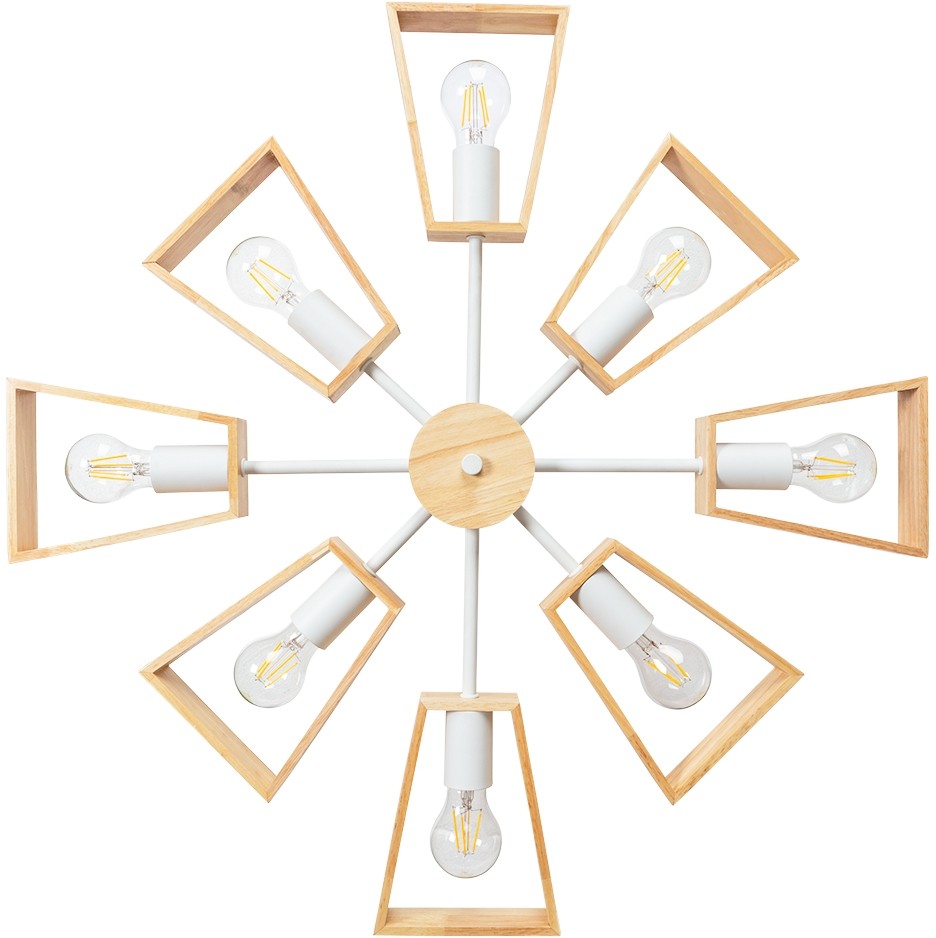 A8030PL-8WH ARTE LAMP потолочная люстра Brussels, дерево, белая