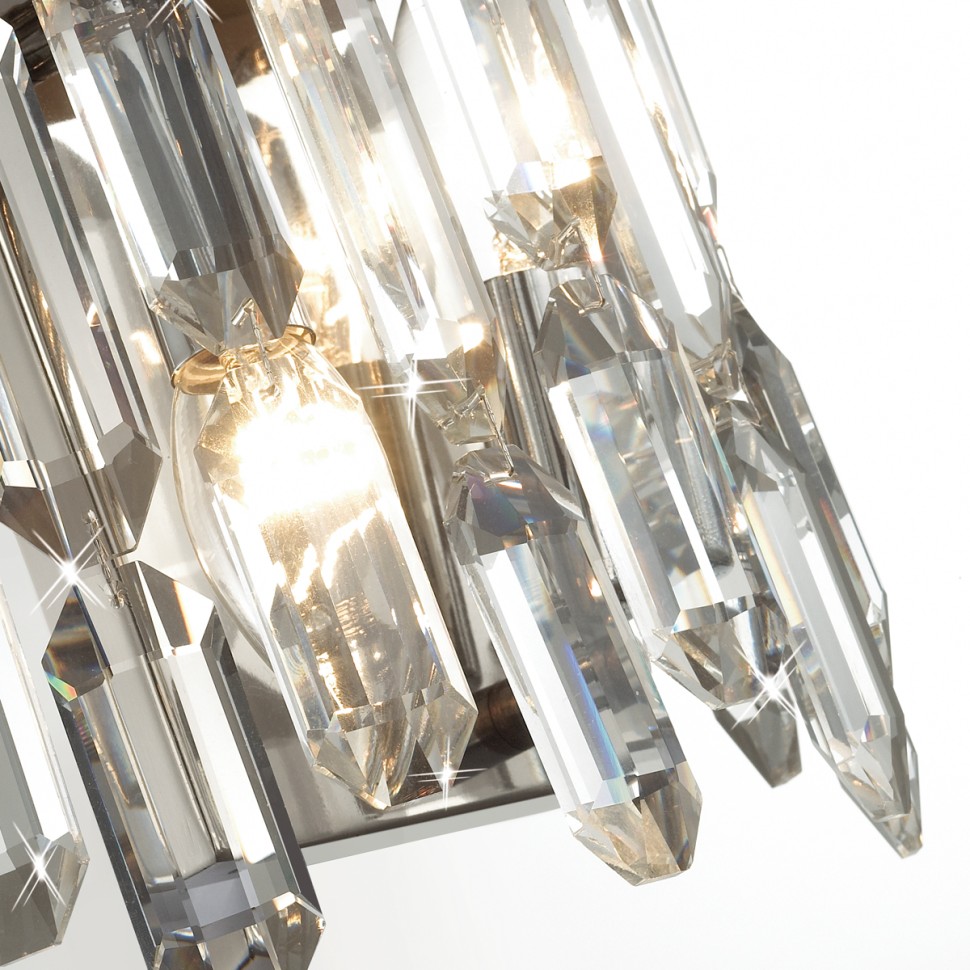 4985/2W ODEON LIGHT HALL настенный светильник DAKISA, E14*2*40W, хром, хрусталь