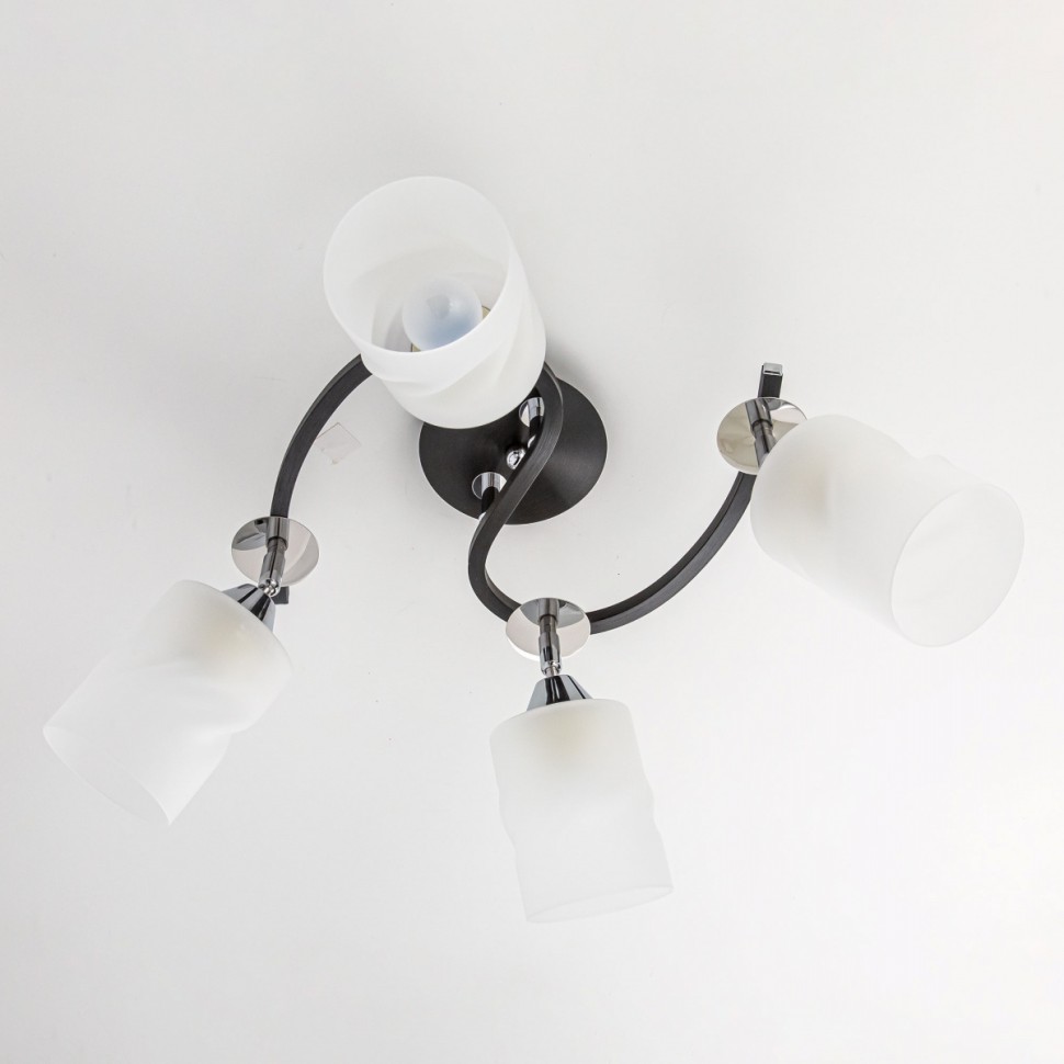 CL119241 Citilux Потолочная люстра Сиерра, черный, хром, E27*4*75W