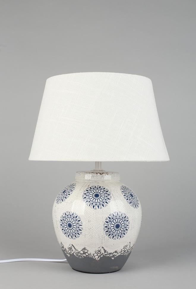 OML-16804-01 OMNILUX настольная лампа керамика Salutio