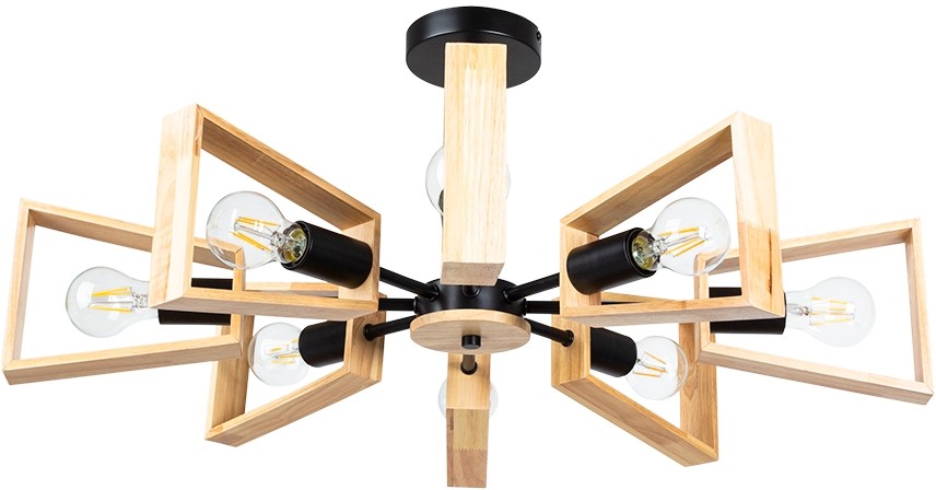A8030PL-8BK ARTE LAMP потолочная люстра Brussels, дерево, черная