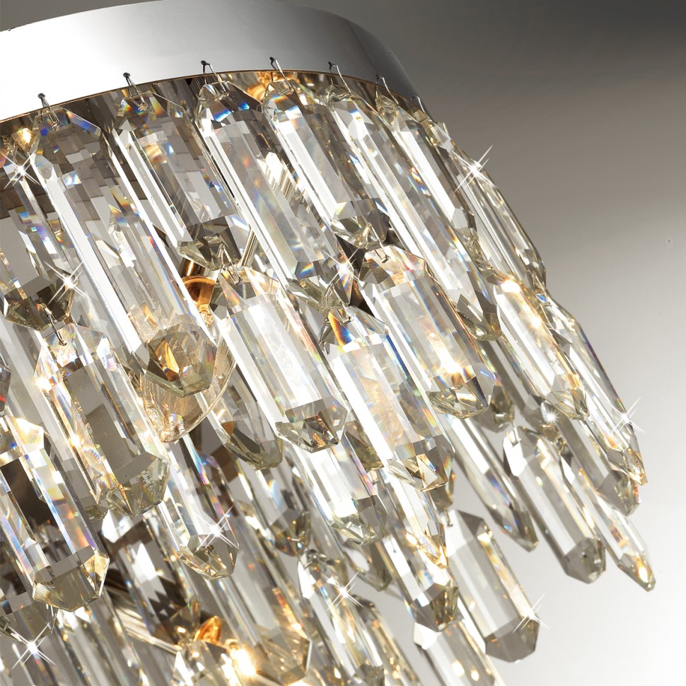 4985/6C ODEON LIGHT HALL потолочный светильник DAKISA, E14*6*40W, хром, хрусталь