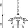 O413PL-01BZ MAYTONI подвесной уличный светильник Albion, черный, коричневый