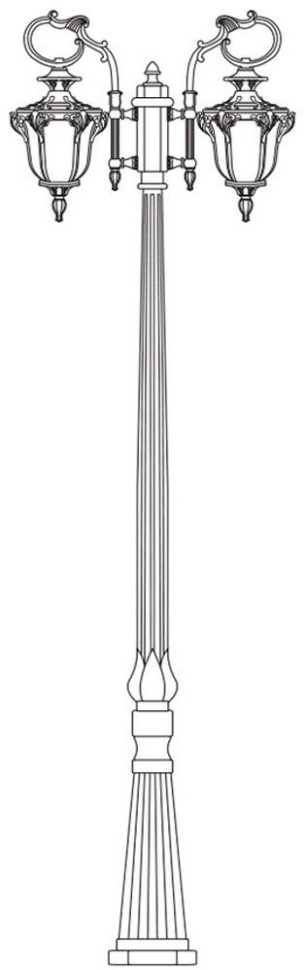 11428 FERON Флоренция садово-парковый фонарный столб 224см