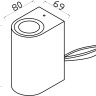 O044WL-02B MAYTONI Slat черная архитектурная подсветка IP54, GU10*2*10W