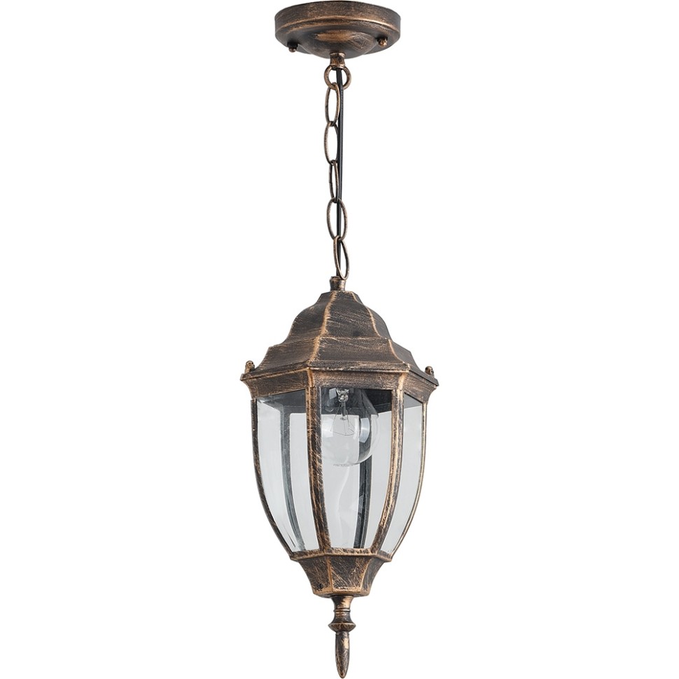 11895 FERON уличный подвесной фонарь Марсель, бронза, черный