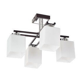 MR1501-4C MyFar Потолочная люстра на штанге Eileen, венге, хром, E27*4*60W 