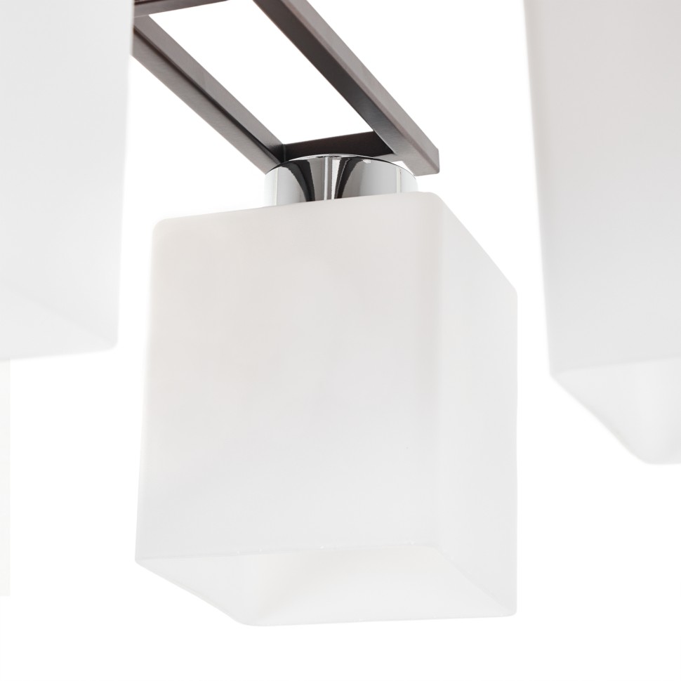 MR1501-4C MyFar Потолочная люстра на штанге Eileen, венге, хром, E27*4*60W 