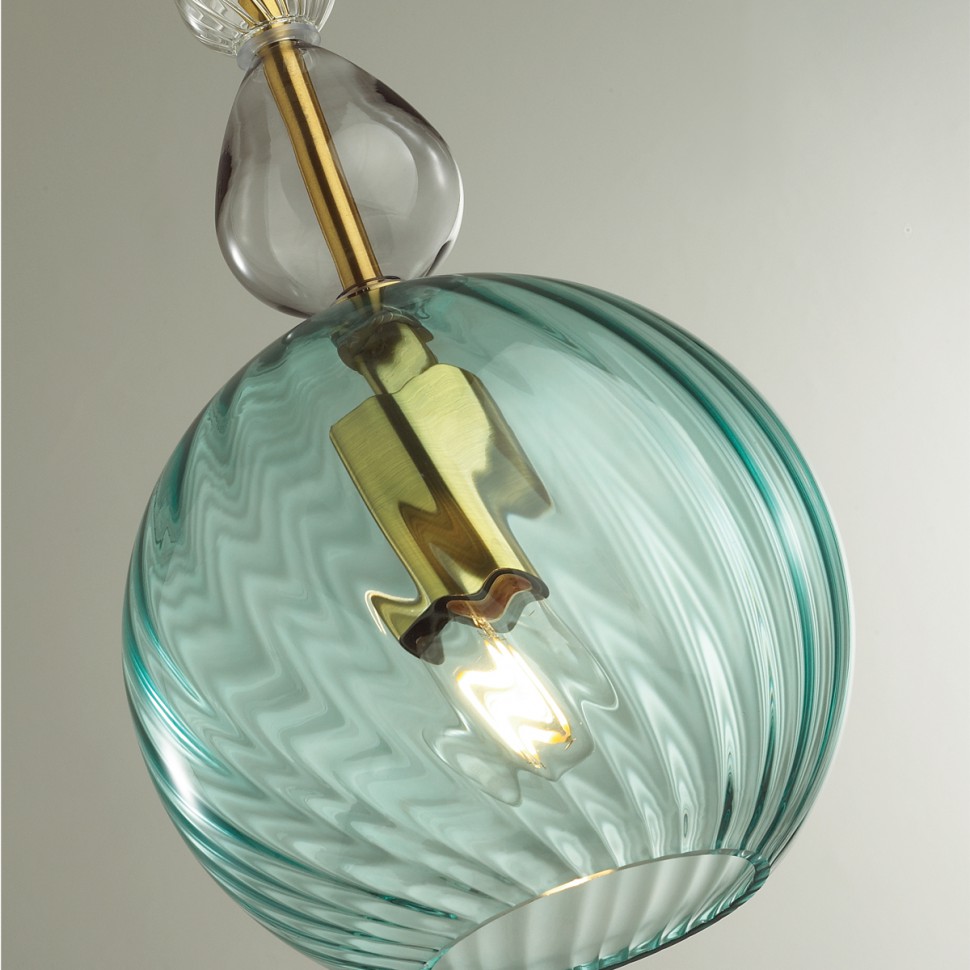 Архив - 4648/1 ODEON LIGHT Pendant Голубой подвесной светильник Bella