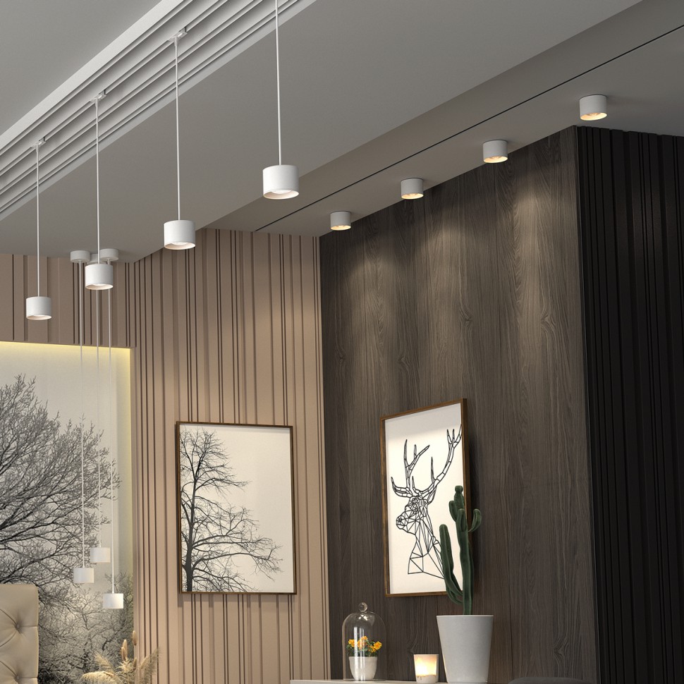 358651 NOVOTECH Белый накладной светодиодный светильник PATERA 12W 4000K 1200Lm круглый, с эффектом линзы-сферы