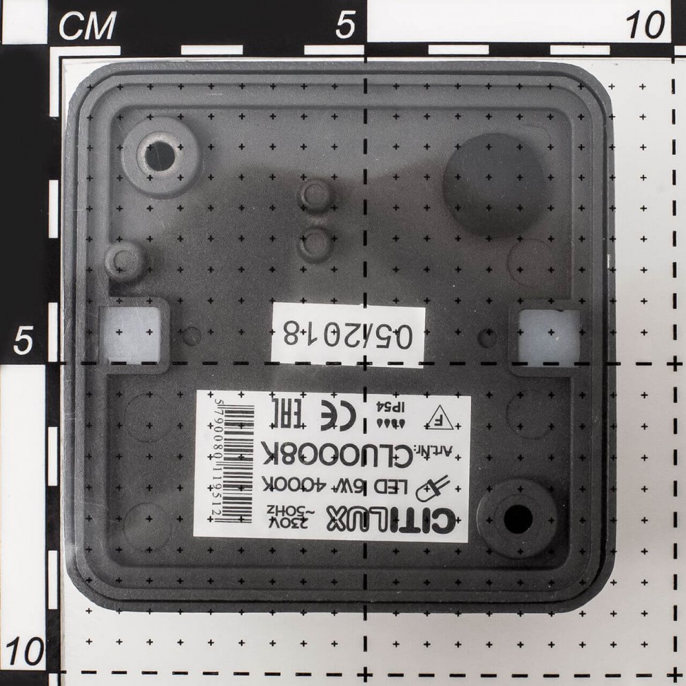 CLU0008K CITILUX черный уличный накладной светильник, поворотный, настенно-потолочный, 6W, IP54, 4000K, 390Lm