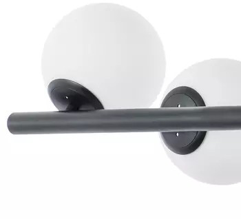 815187 LIGHTSTAR подвесная люстра на штанге Croco, черная, Е14*8*40W