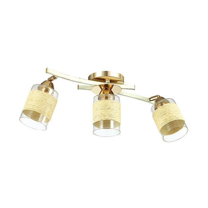 3029/3CA LUMION COMFI потолочный светильник FILLA, золото, белый с золотой патиной, Е27*3*60W