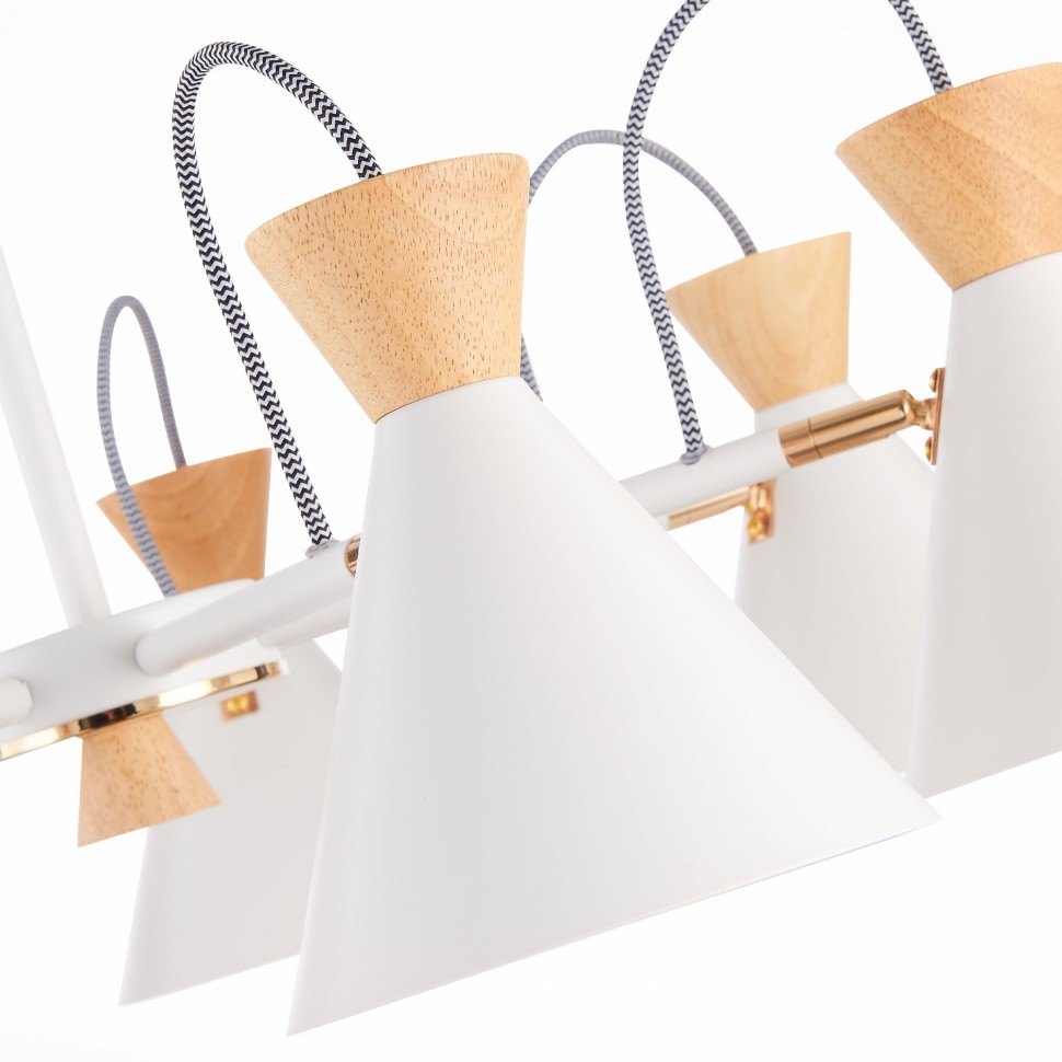 SLE125102-07 EVOLUCE потолочная люстра Modica E14*7*40W, белая