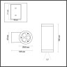 7071/7WL ODEON LIGHT NATURE черная светодиодная архитектурная подсветка LONG, металл, IP65, 8W, угол рассеивания 15°, 3000K