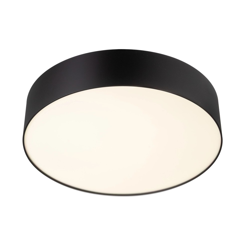 CL755291 CITILUX черный светодиодный настенно-потолочный накладной светильник Bart, 24W, 4000K, IP40, 295мм диаметр