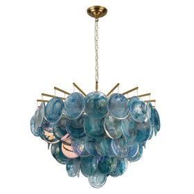 10492/800 Blue LOFT IT подвесная люстра Lolly, золото/синий, E14*10*40W, 80см диаметр