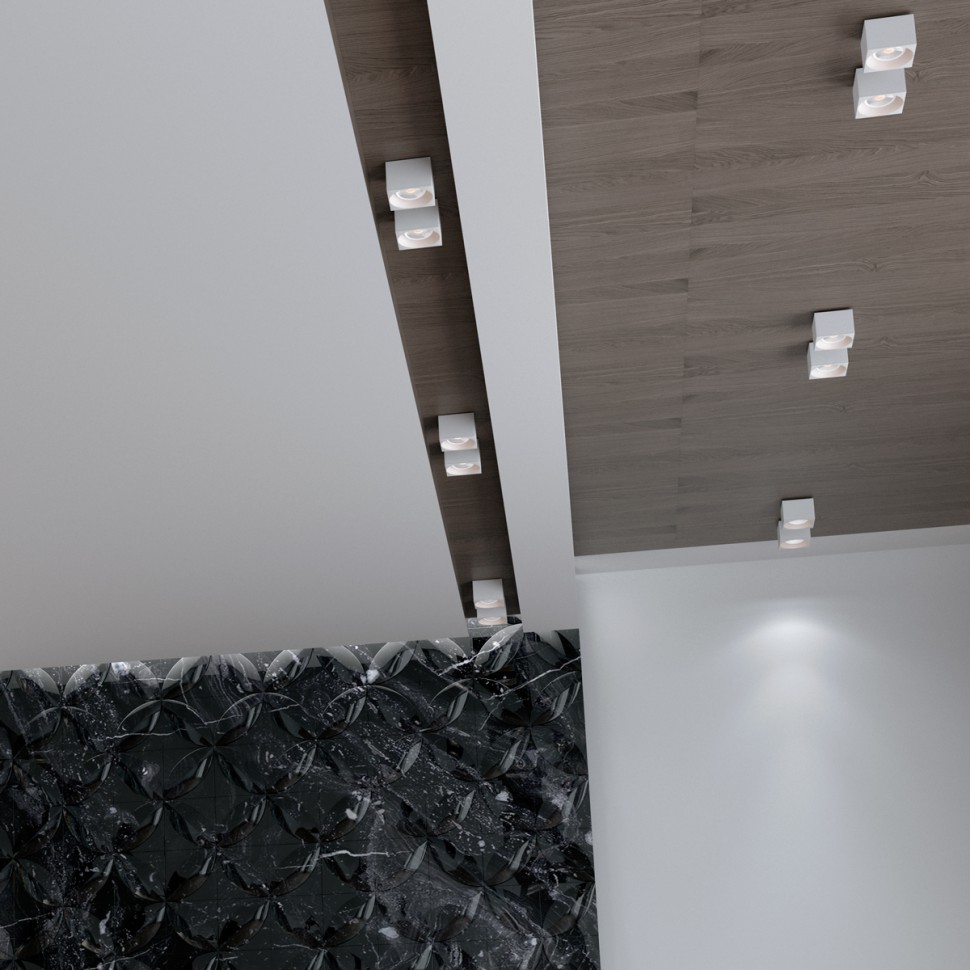 358653 NOVOTECH Белый накладной светодиодный светильник PATERA 12W 4000K 1200Lm квадрат